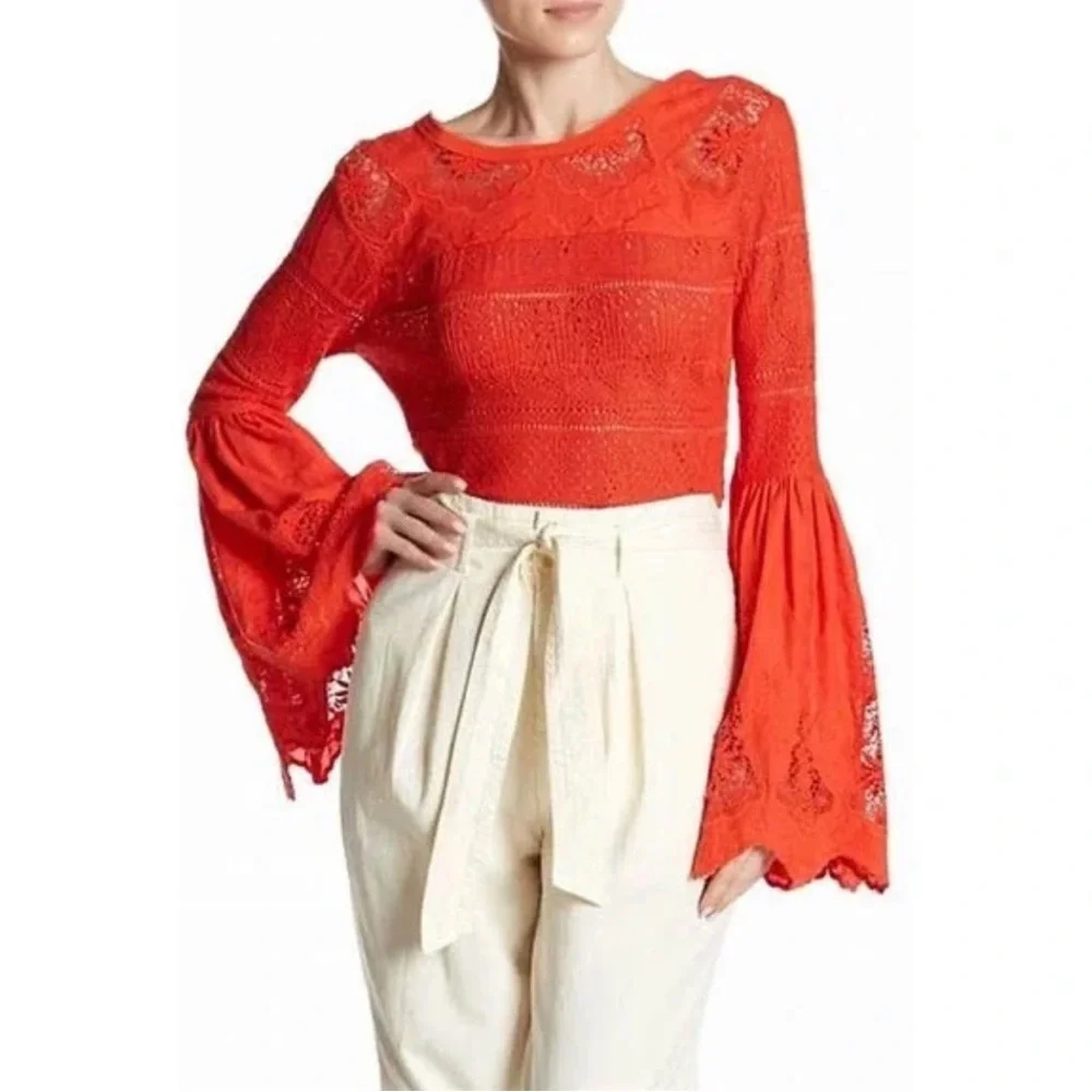 Free People Once Upon a Time‎ Bell Sleeve Top